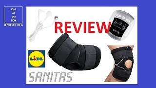 REVIEW SANITAS TENS knee and elbow device SEM 50 Lidl 25 steps TENS [upl. by Atteuqaj]