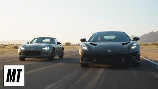 Track Comparison 2024 Mazda Miata Club RF v 2024 Lotus Emira First Edition  Battle of Sports Cars [upl. by Hammond]