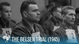 The Belsen Trial War Crimes of the SS 1945  British Pathé [upl. by Anaitit]