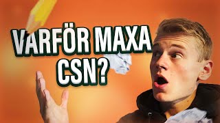 Guide Tips om CSN för studenter  Varför maxar vi CSN [upl. by Trilbi]