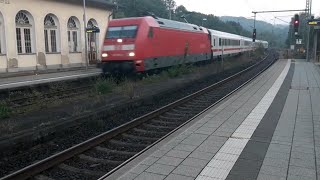 101 009 durchfährt mit einem Intercity Baunatal Guntershausen in Richtung Gera Hbf [upl. by Alam818]