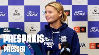 Georgie Prespakis Press Conference  AFLW BnF [upl. by Edythe]