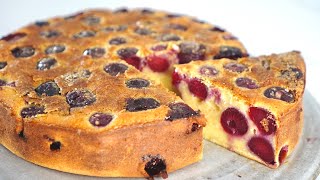 Recette clafoutis cerises facile moelleux [upl. by Nottnerb268]