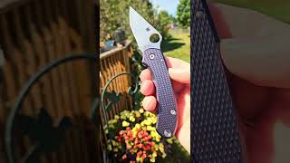 Spyderco Para 3 AWT Shadow Chrome skinny scales ti cliplanyard plug blade spyderco para3 [upl. by Etteniuqna]