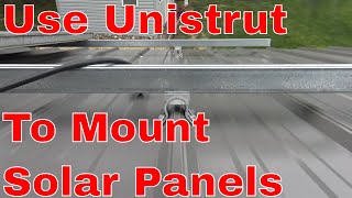 How to mount solar panels using unistrut [upl. by Siana]