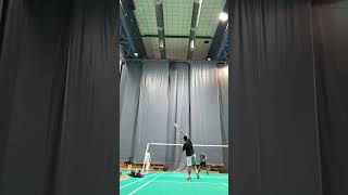 Badminton Tricks in Single Rally 🏸💯 Shorts badmintontechniques [upl. by Yretsym]