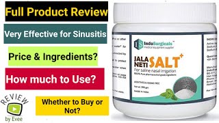 Jal Neti Salt  Indo Surgicals Jal Neti Salt  Review  Jal Neti Salt Online  Neti Pot Salt  Sinus [upl. by Jemine]