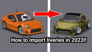 How to import liveries to FR Legends [upl. by Lienhard683]