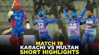 PSL 9  Short Highlights  Karachi Kings vs Multan Sultans  Match 19  M2A1A [upl. by Nedrah]