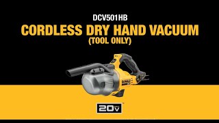 Dewalt Cordless Dry Hand Vacuum DCV501HB [upl. by Hills]