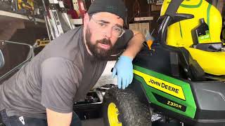 End of season maintenance on my 2023 John Deere Z320R backyard johndeere zeroturn diy [upl. by Analak]