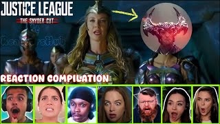 Steppenwolf attacks on Themyscira Reaction Compilation  Zack Snyder Justice League 2021 [upl. by Chrystal]