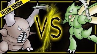 Pinsir vs Scyther  Pokemon Yellow [upl. by Watkins610]