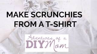 How to Make Scrunchies From a Shirt  Easy DIY Scrunchies [upl. by Garson]