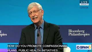 Dr Francis Collins interview at Bloomberg American Health Summit at Johns Hopkins School [upl. by Konstantine]