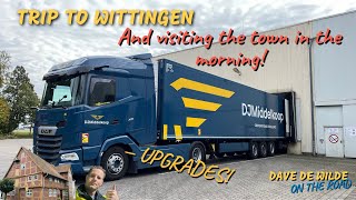 Trip to Wittingen Visiting the town in the morning and installed nice upgrades in the DAF XG480 🚛💨 [upl. by Shig797]