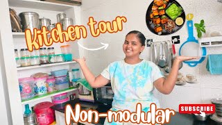 👩🏻‍🍳என் அரண்மனை❤️KITCHEN tour❤️Nonmodular kitchen pakalama kitchentour nonmodularkitchen tamil [upl. by Bultman]