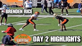 Senior Bowl Practice Day 2 Highlights WRvsDB Matchups🔥 Jerry Rice Son SHOWING OUT [upl. by Cox]