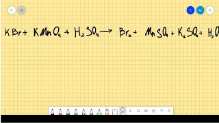 KBrKMnO4H2SO4Br2MnSO4K2SO4H2O расстановка коэффициентов методом электронного баланса 1047в [upl. by Attennhoj]