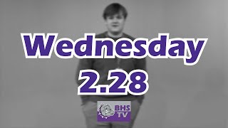 Brownsburg High School TV News  Wednesday February 28th 2024 [upl. by Delinda4]