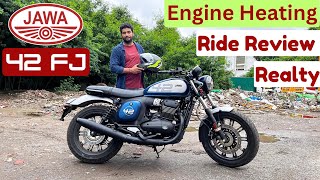 Jawa 42 Fj Ride Review Explains Alpha 2 Engine Heating Issue  Jawa 42FJ Ride Review  New Jawa 42FJ [upl. by Ecar]