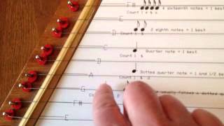 Video of a Zither Cymbala Lap Harp Plucked Psaltery Tuned to G Major  Tuning Guide [upl. by Johnathon]