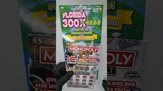 5 Monopoly VS 300X The Cash lottery lotto scratchoff floridalottery scratchoffticket [upl. by Danas]