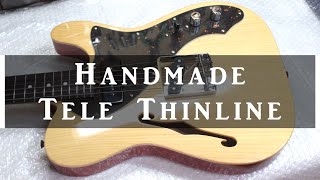 i built a guitar Telecaster Thinline neck P90 [upl. by Eidnarb]