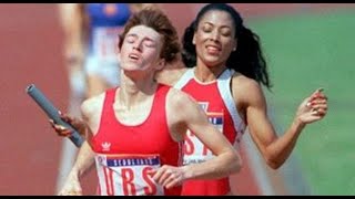 Histoires Olympiques 1988 JO Séoul  4x400m féminin Record du Monde pour lURSS athlete relay [upl. by Eemla797]