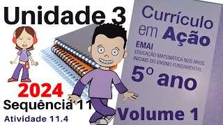 Frações equivalentes EMAI 5º ano  Unidade 3  Sequência 11  Atividade 114 [upl. by Kin]