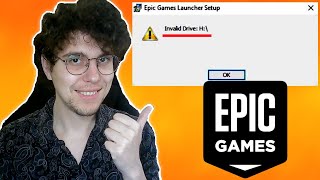 How To Fix Epic Games Invalid Drive [upl. by Brenda]