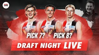 A BIG night for St Kilda  2024 AFL DRAFT NIGHT LIVE [upl. by Akcimahs]