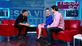 Tessa Virtue and Scott Moir on George Stroumboulopoulos Tonight INTERVIEW [upl. by Amilb262]