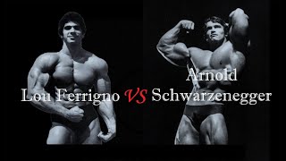 Arnold Schwarzenegger vs Lou Ferrigno for Mr Olympia 1975 [upl. by Naujik]