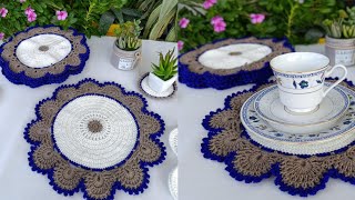 How to Crochet a Coaster  easy crochet for beginners handmade diy [upl. by Alauqahs]