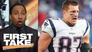 Stephen A Smith says Rob Gronkowski deserves to be suspended for hit  First Take  ESPN [upl. by Catha519]