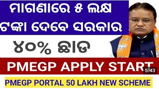 PMEGP Loan online apply 2024  PMEGP yojana online apply  Govt new Loan Schemes  PMEGP yojana 2024 [upl. by Gridley]