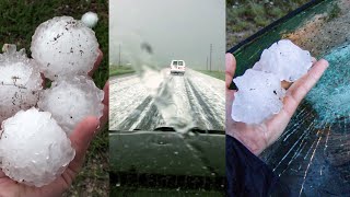 MOST EPIC HAIL STORMS EVER CAUGHT ON FILM [upl. by Egiaf137]