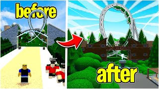 Renovating My FIRST Theme Park Tycoon 2 Roller Coaster [upl. by Oran]