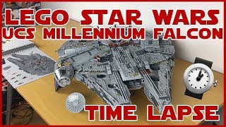 LEGO Star Wars 75192 UCS Millennium Falcon Speed Build Alle 17 Schritte [upl. by Frants]