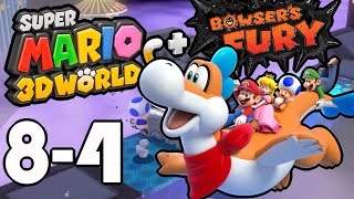 Super Mario 3D World  World 84 Footlight Lane No Commentary [upl. by Petie]