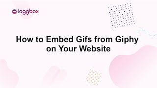 How to Embed Gifs from Giphy on Your Website [upl. by Nert]