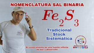 Nomenclatura de sales binarias Sales neutras Tradicional Stock Sistemática [upl. by Eelaroc]