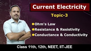 3 Ohms law Electrical resistance amp resistivity Conductance and Conductivity cbse physics [upl. by Erlond]