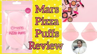 Unboxing of mars pizza 🍕 puffs beat makeup puffs in affordable price MARSCosmetics [upl. by Ybor]