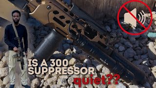 Is a 300 suppressor quiet  Witt Machine Tool amp Co Dirty 30 Suppressor [upl. by Ellemrac]