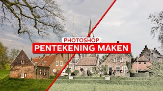 Werken met PHOTOSHOP PENTEKENING maken  Zoomnl [upl. by Cassady974]