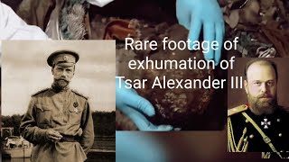 Rare footage of the exhumation of Tsar Alexander III [upl. by Langelo761]