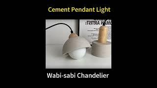 Wabi sabi Cement Pendant Light [upl. by Yretsym]