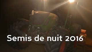 Semis de ray grass 2016 de nuit [upl. by Nixie]